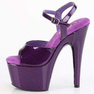 Platform Glitter High Heel Shoes